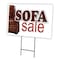 Signmission Sofa Sale Yard Sign & Stake outdoor plastic coroplast window, C-1824 Sofa Sale C-1824 Sofa Sale - alternate 1